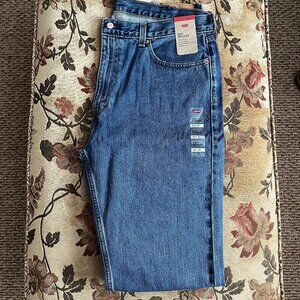 NEW} Men's 505 Regular Levi Jeans, Straight Leg/Blue Stonewash, Size - 40W x 30L